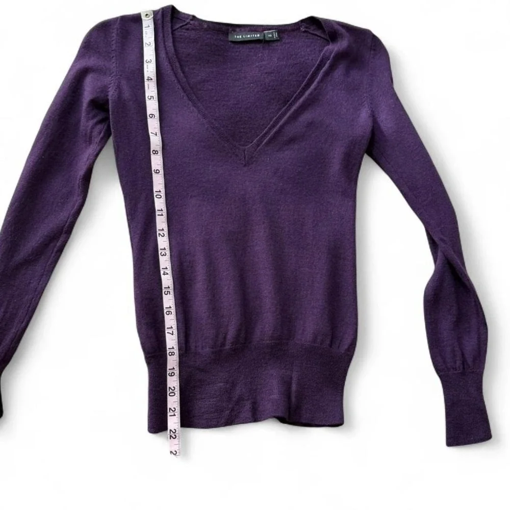 Vintage The Limited Purple‎ Merino Wool Sweater